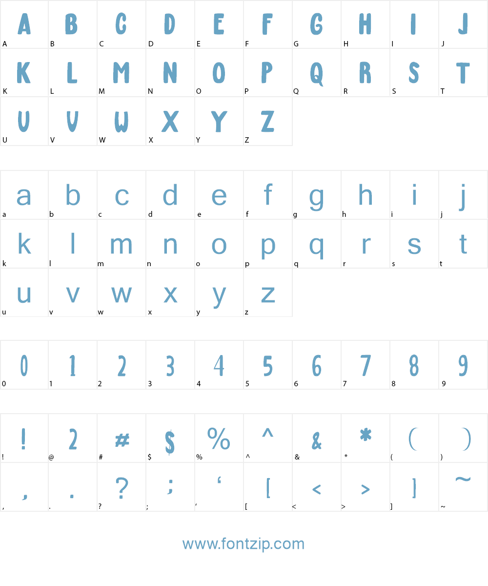 March Font Character